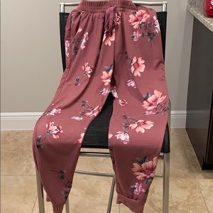 Floral Joggers